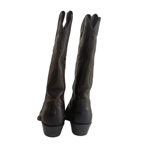 NEW Tony Lama Brown Snip Toe Cowgirl Boots Size 5M - Picture 6 of 6